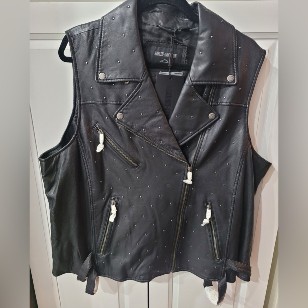 Harley Davidson Women's Celebration Embellished Leather Vest